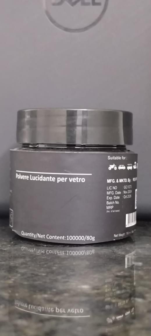 Polvere Lucidante Per Vetro Car Glass Polishing Powder 80g (Pack of 2)